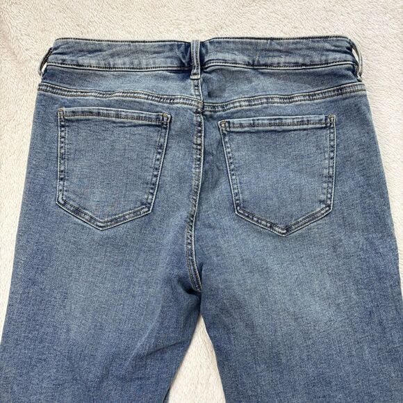 Garage Denim Extreme Low Rise Flare Jeans Womens 11 30 Iris Blue Denim Casual - Picture 5 of 9